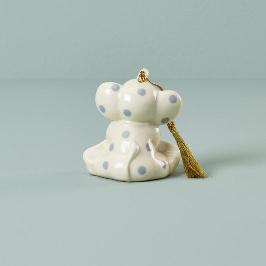 Personalized Blue Elephant Ornament
