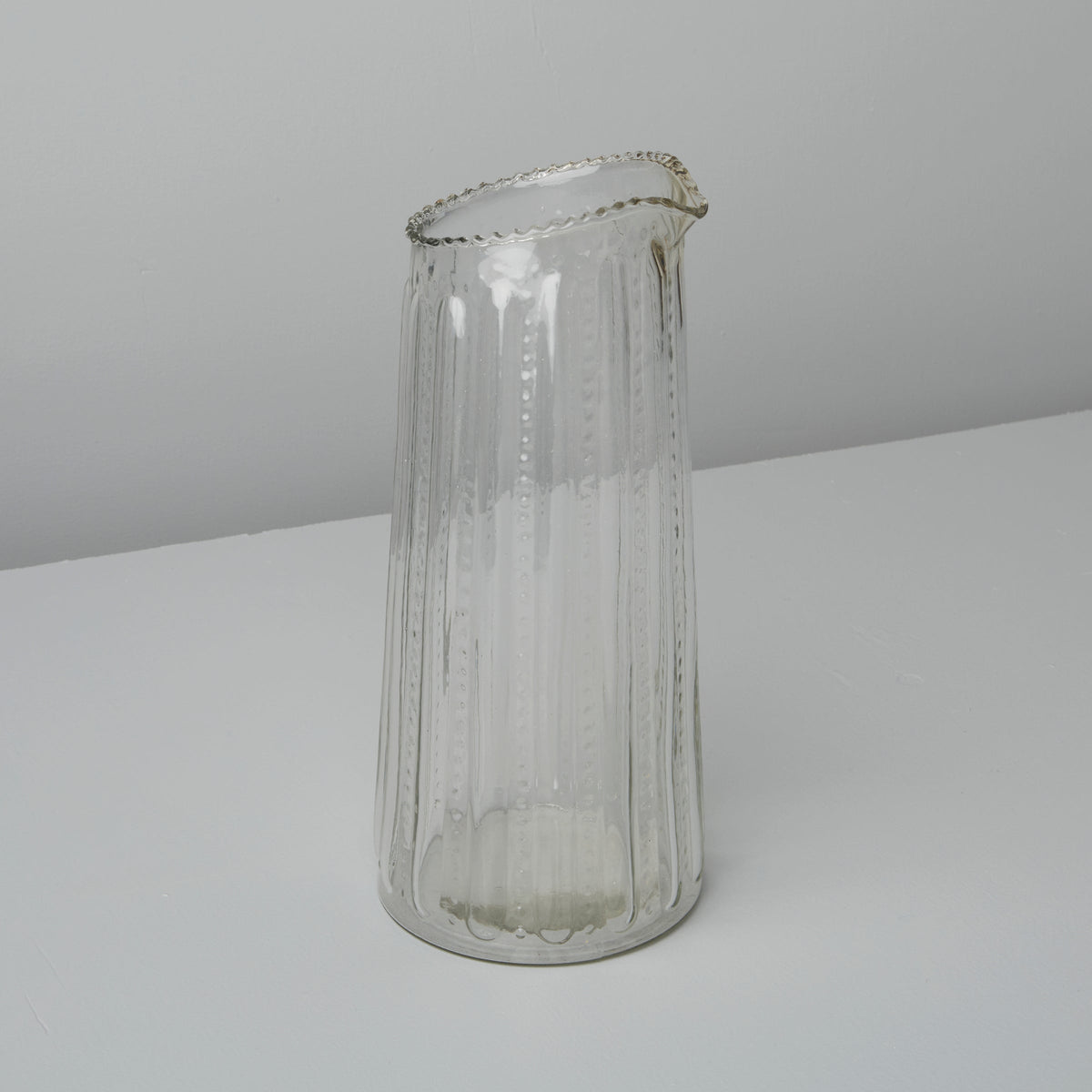 Ruffle Glass Lines Carafe
