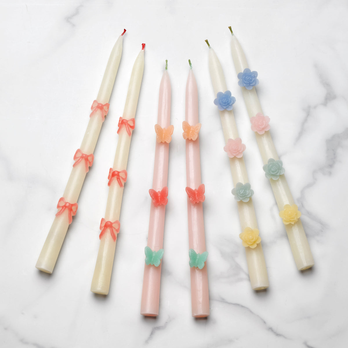Butterfly Taper Candles, Set of 2