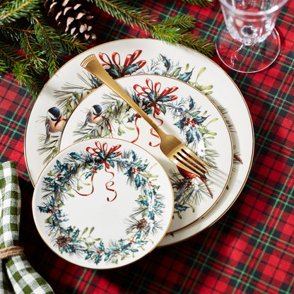 Winter Greetings 12-Piece Dinnerware Set