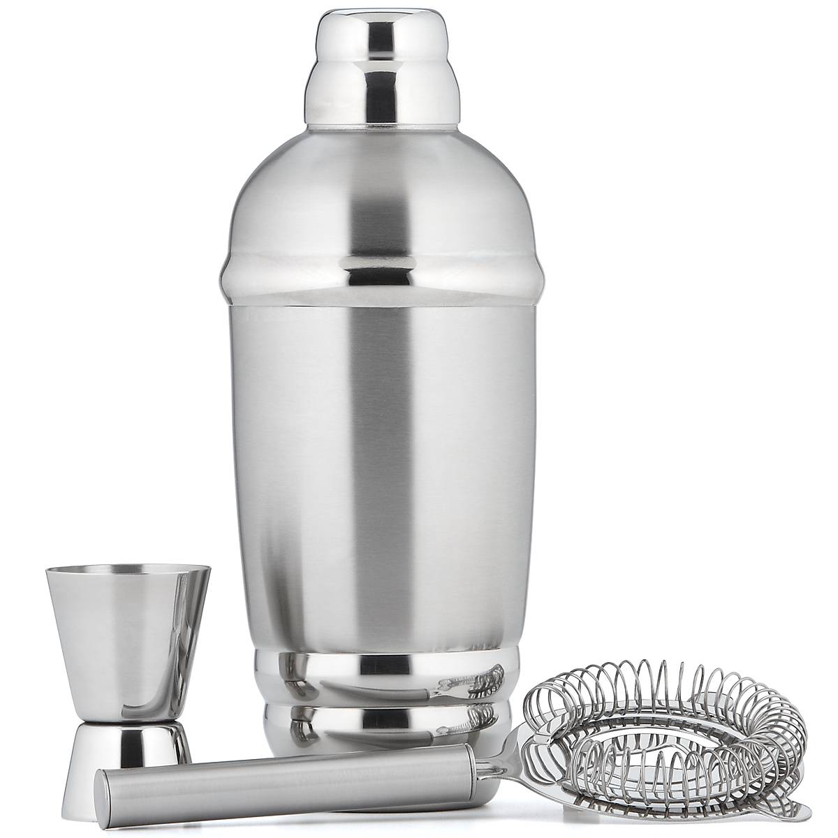 Tuscany Classics Stainless Steel Cocktail Shaker & Strainer Set