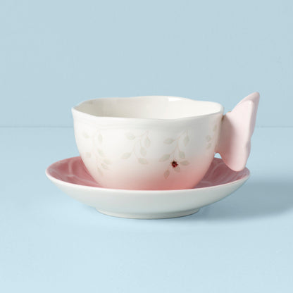 Butterfly Meadow Floral Pink Cup & Saucer