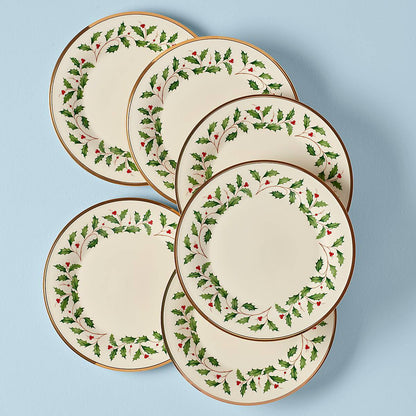 Holiday Dinner Plates, Set of 6