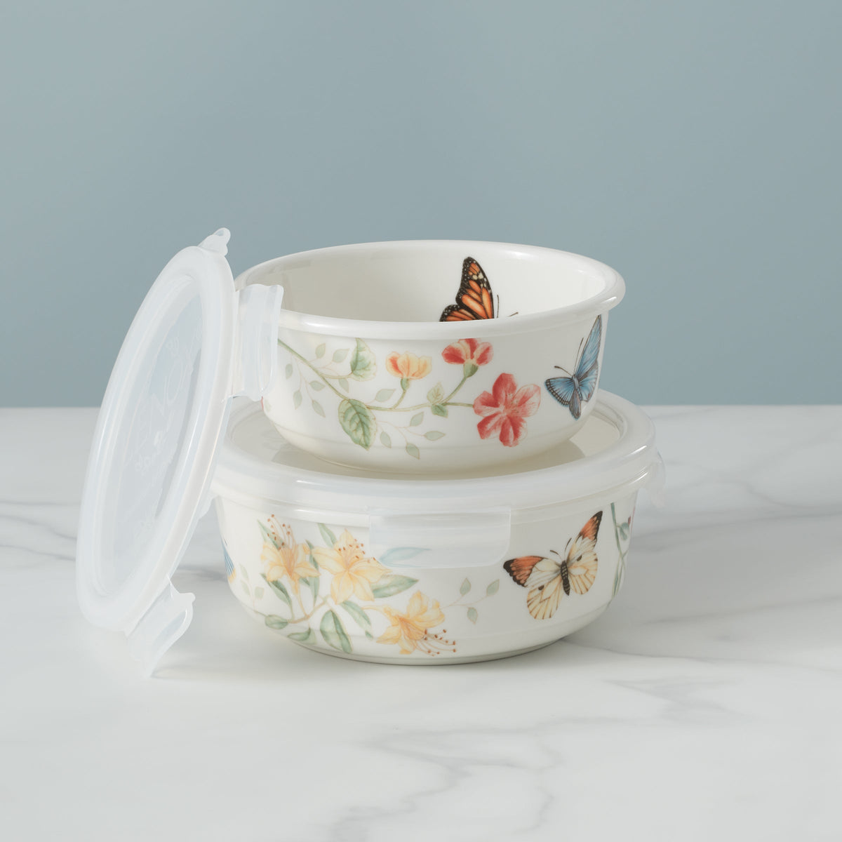 Butterfly Meadow Large Round Container