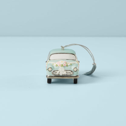 Personalized Just Married Car Ornament