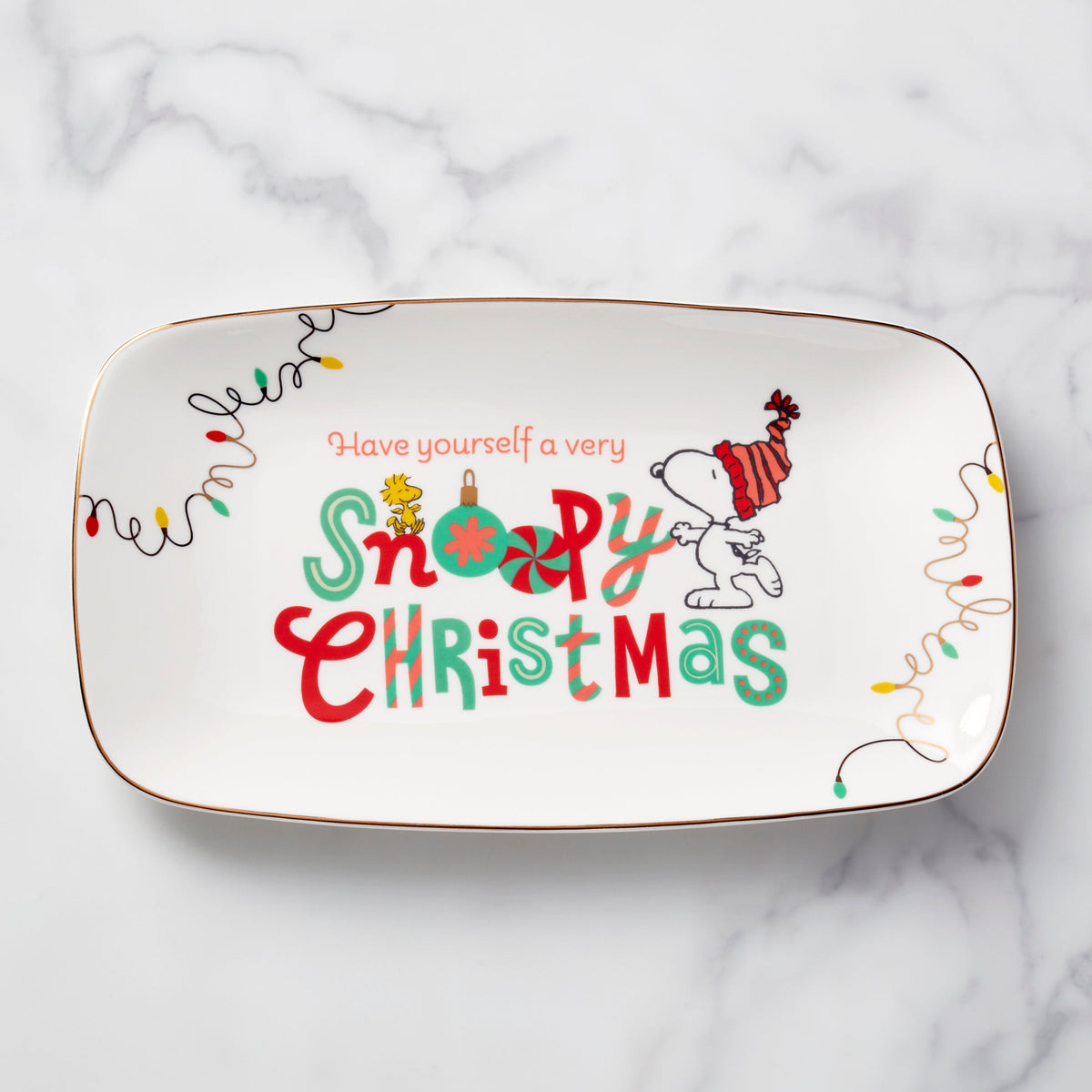 Snoopy Christmas Hors d'Oeuvre Tray