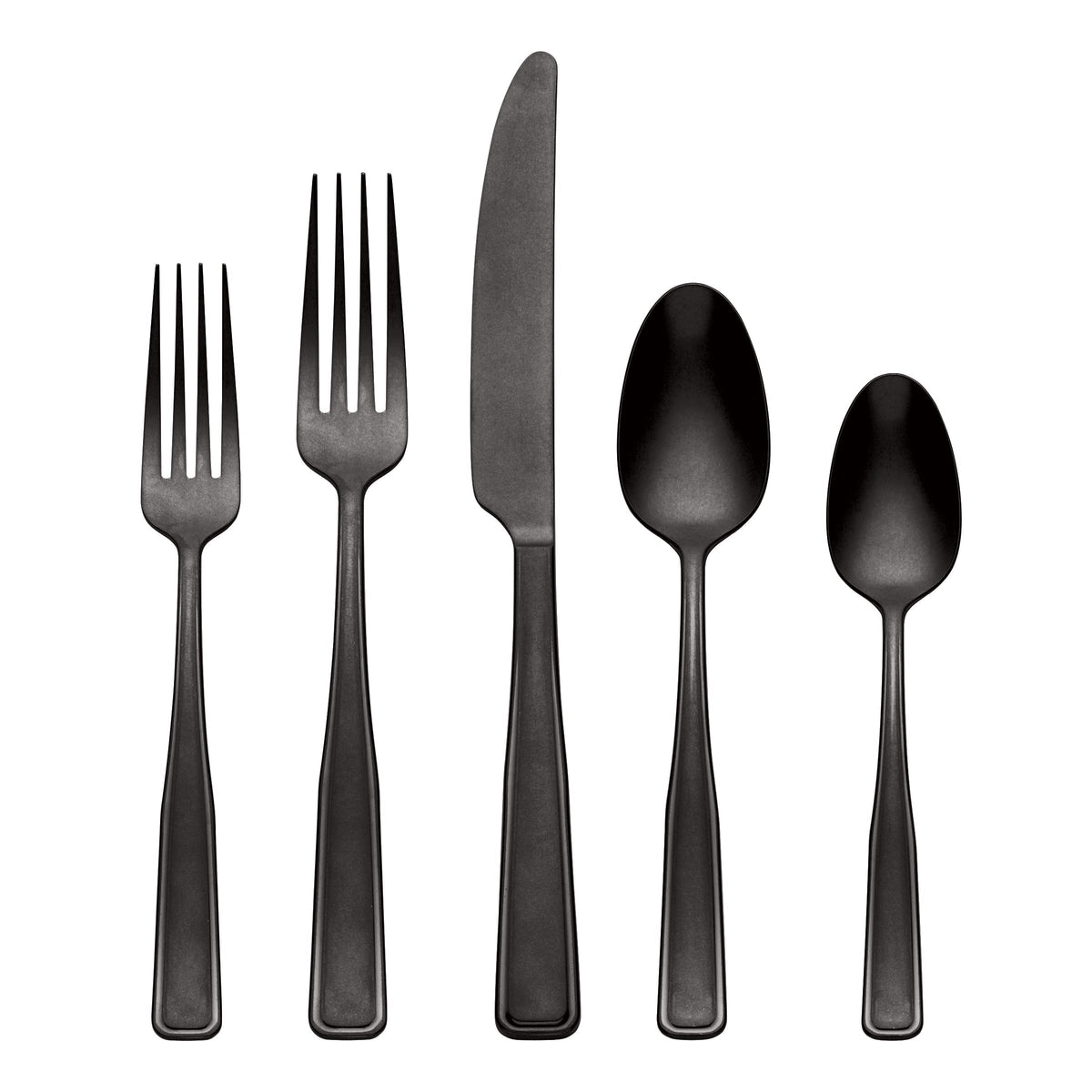 Reid Black Vintage 20-Piece Flatware Set