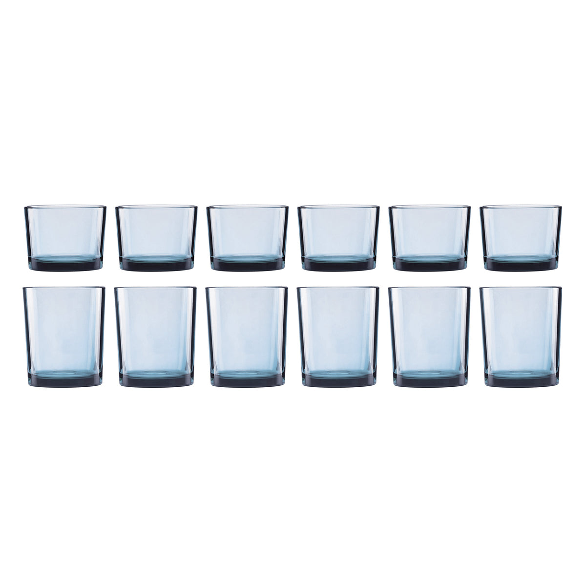 Stackables Blue Drinkware, Set Of 12