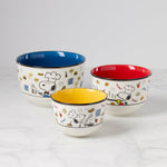 Chef Snoopy 3-Piece Bowl Set