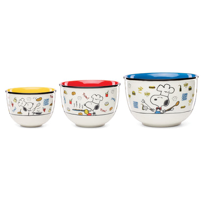 Chef Snoopy 3-Piece Bowl Set