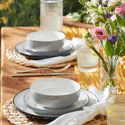 24 Seven Colors Pumice 12-Piece Dinnerware Set