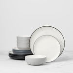 24 Seven Colors Pumice 12-Piece Dinnerware Set