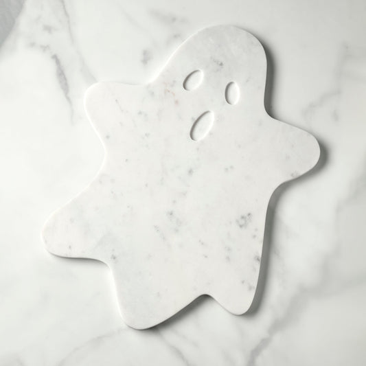 White Marble Ghost Serving Board