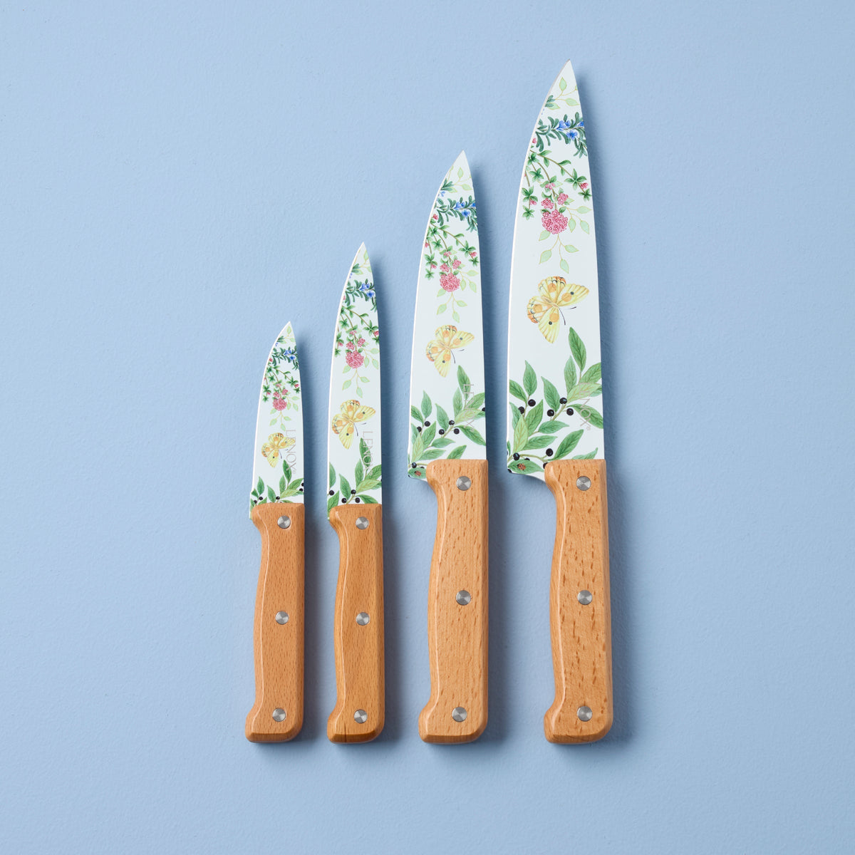 Butterfly Meadow Herbs 4-Piece Cutlery Set