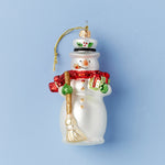 Blown Glass Snowman Ornament