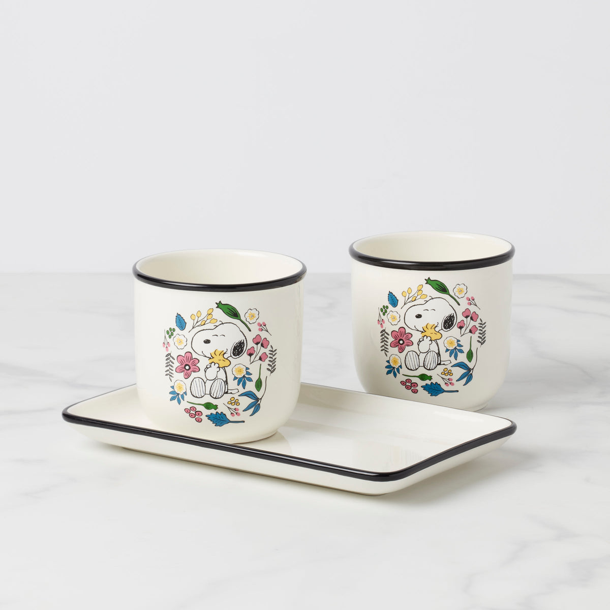 Chef Snoopy Herb Pots, Set Of 3
