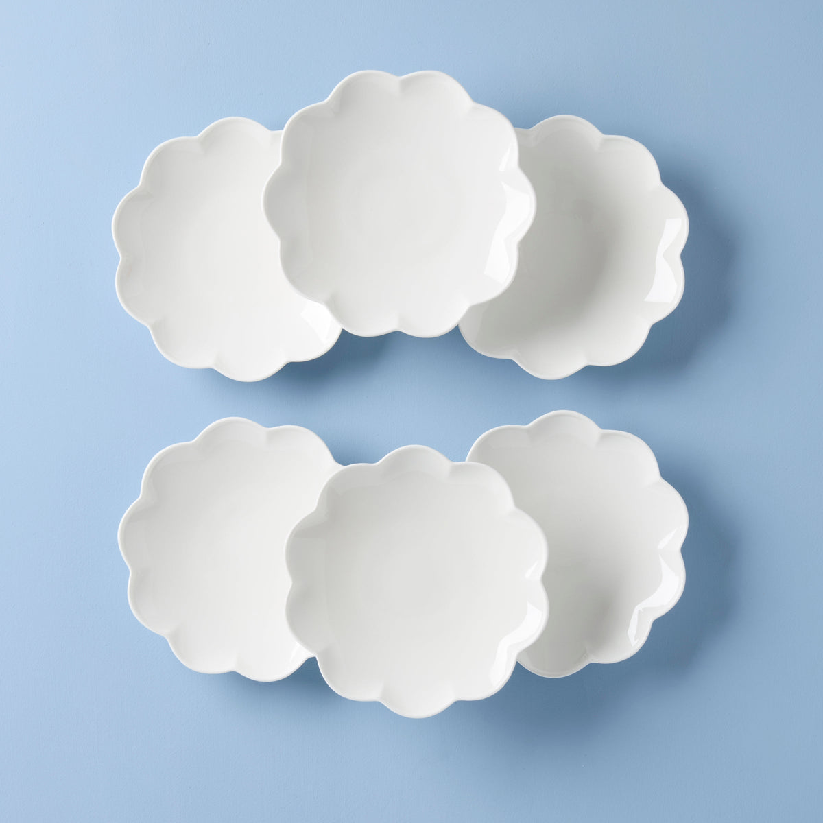 Studio 1414 Scallop Accent Plates, Set of 6