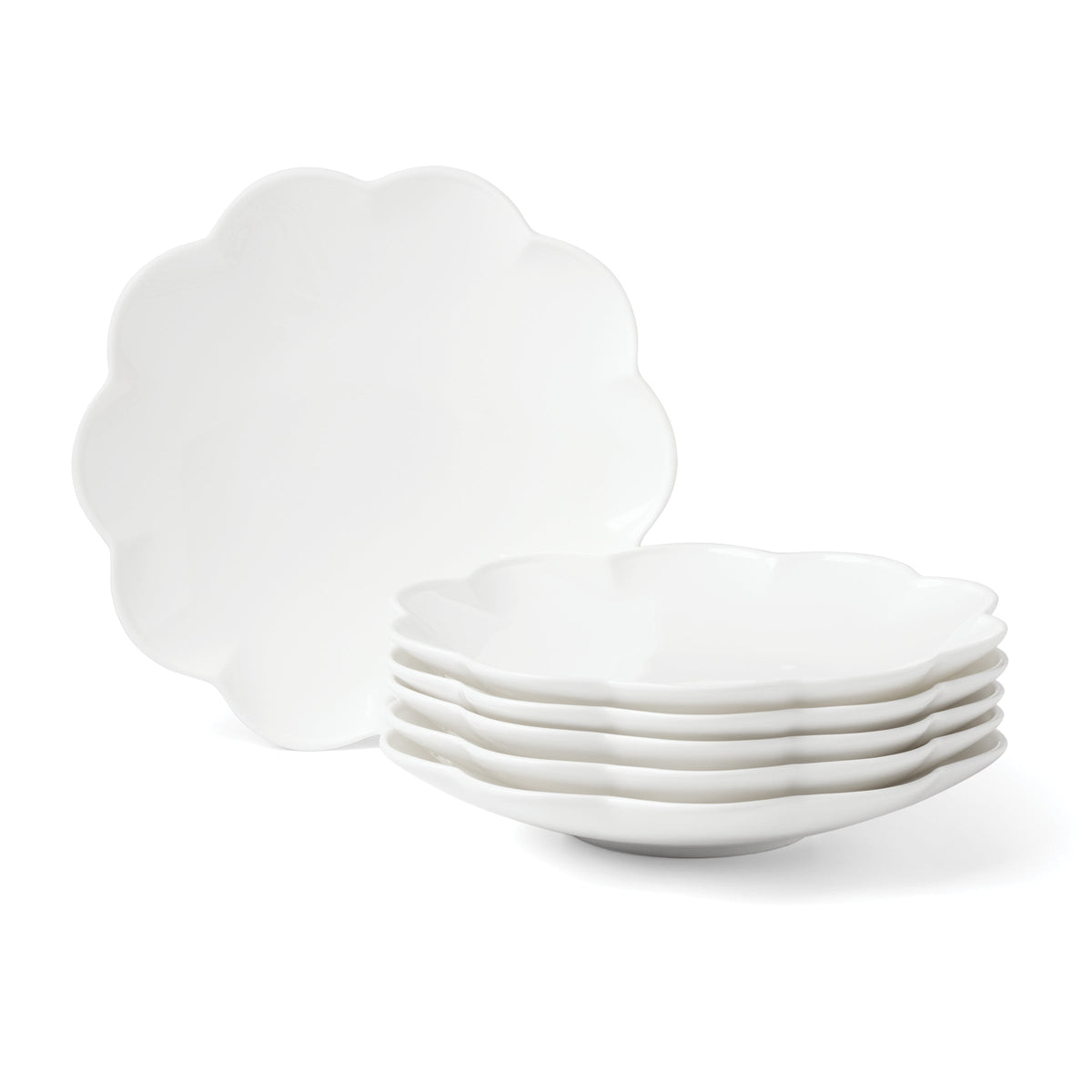 Studio 1414 Scallop Accent Plates, Set of 6