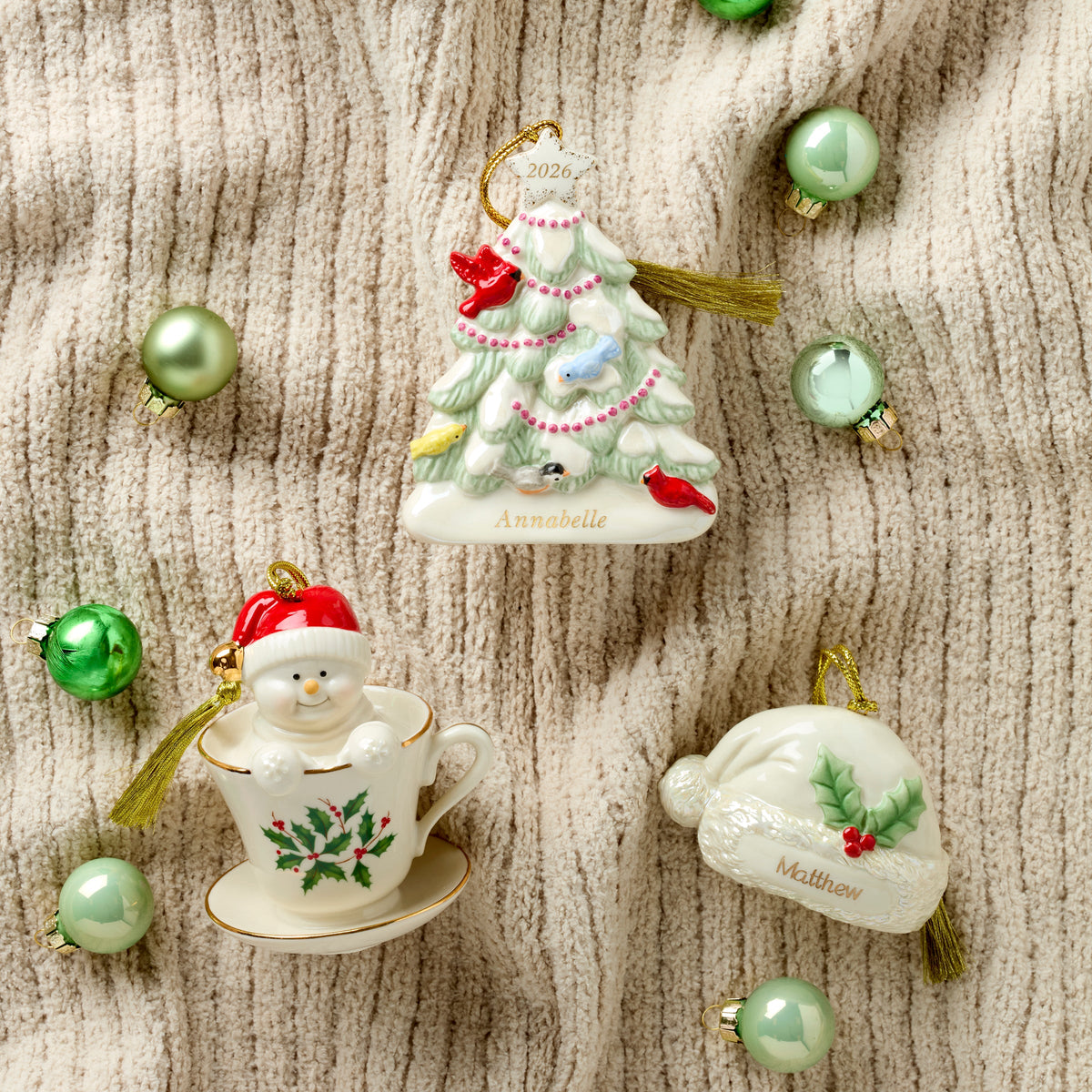Coffee Tea & Me Snowman Ornament