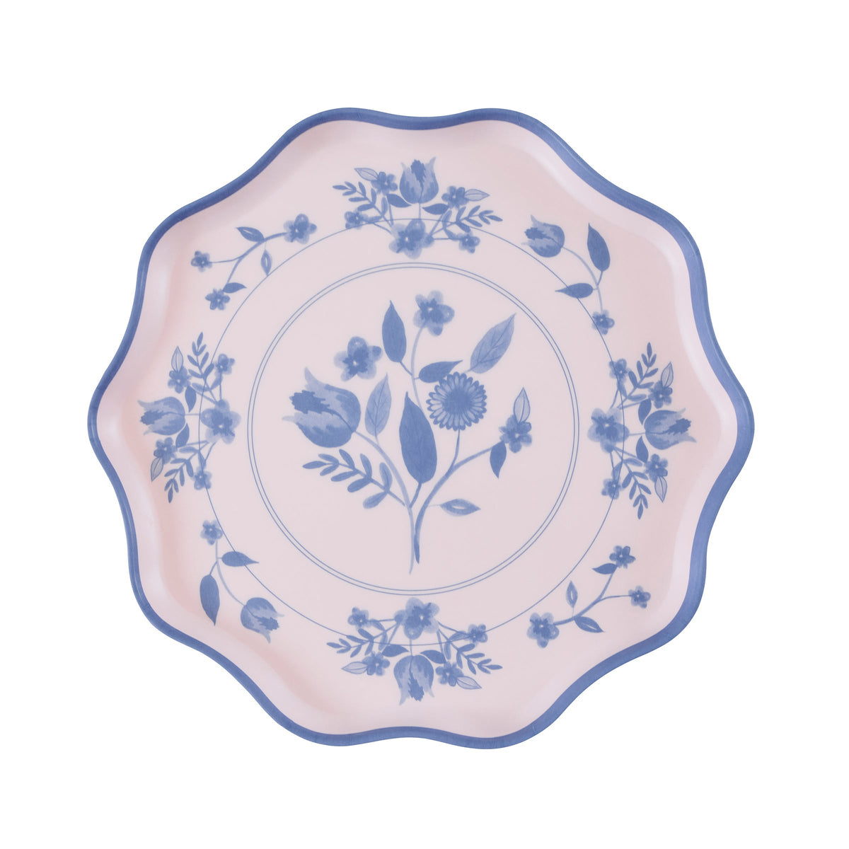 Vintage Botanical Reusable Small Plates, Set of 4