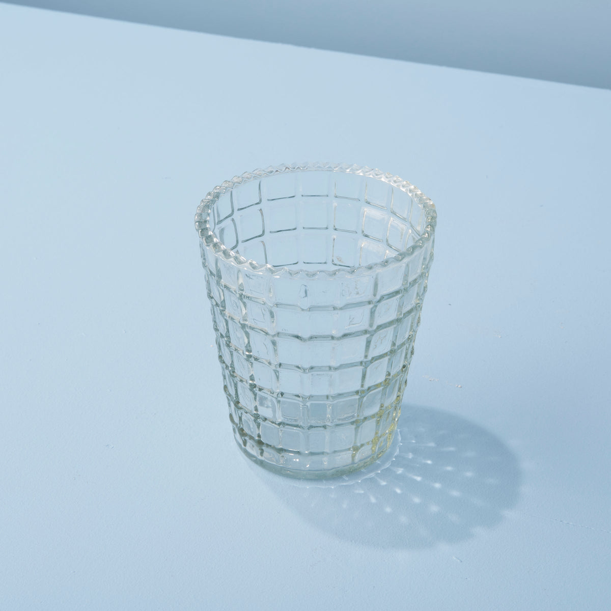 Ruffle Glass Lattice Tumblers, Set of 4