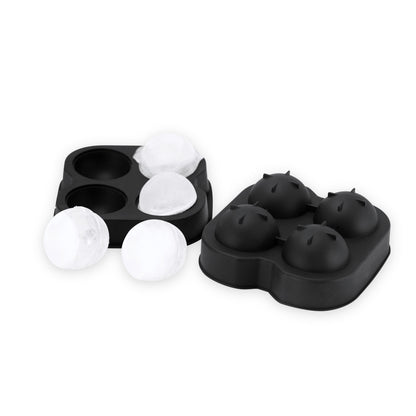 Black 4 Sphere Silicone Ice Mold