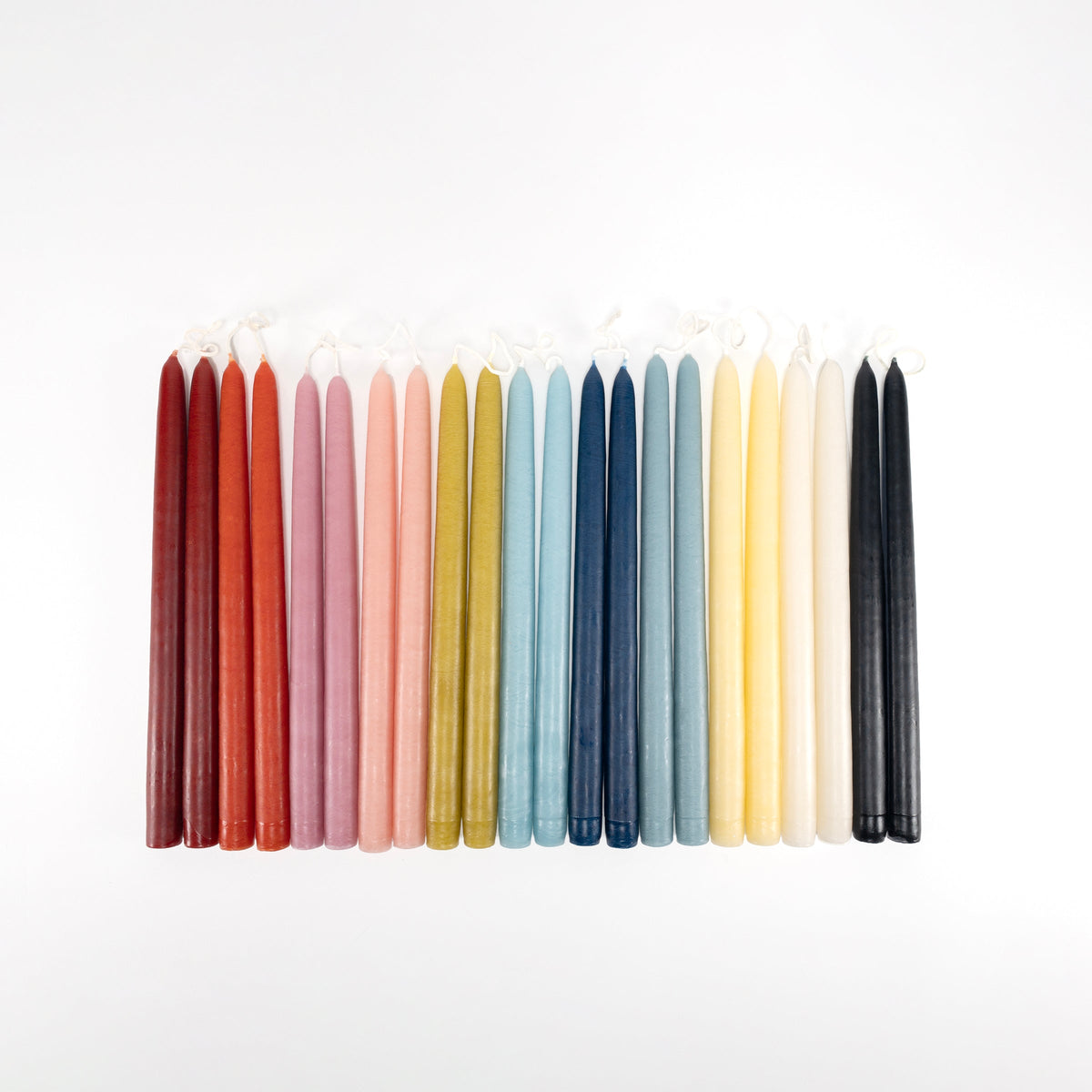 Dripless Vintage Rose 12" Taper Candles, Set of 2